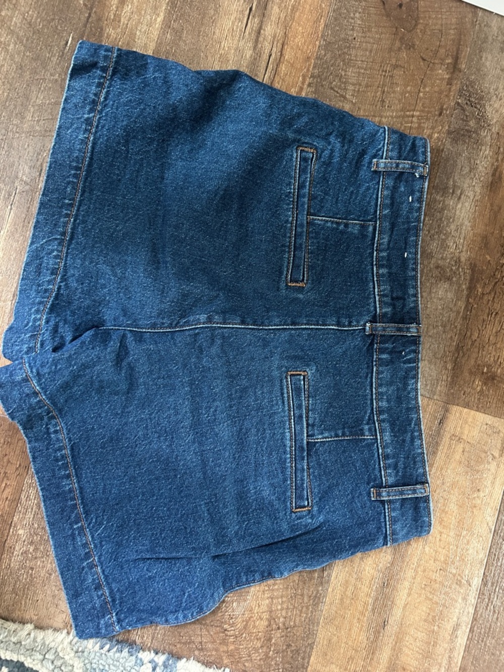 LOFT Palmer Blue Jean Shorts 6 28 double pocket - Picture 4 of 4